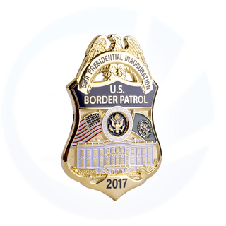 Distintivi di pattuglia di frontiera della polizia militare degli Stati Uniti d'oro