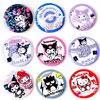 Distintivi del pulsante di sicurezza dei personaggi anime giapponesi fumetti