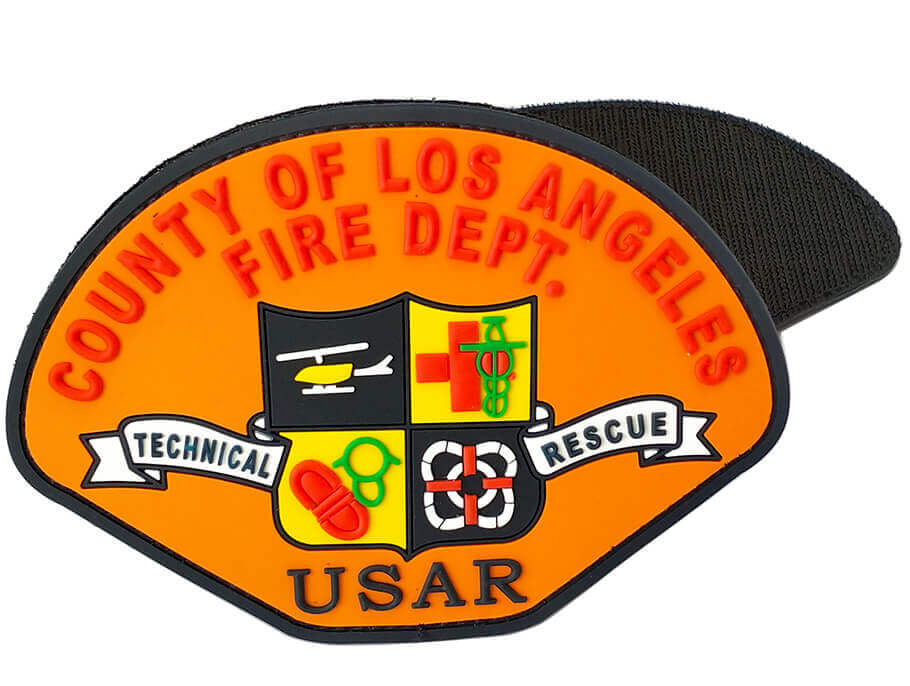 Patch in PVC uniforme da fuoco personalizzato USA